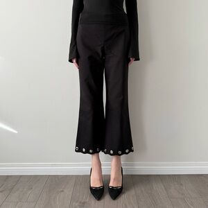 Zara grommet design flared capris